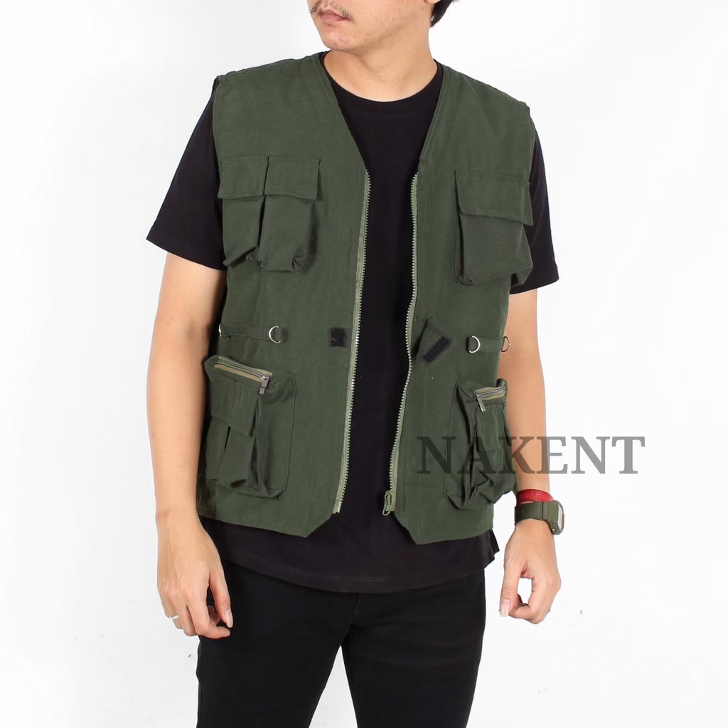 Rompi Waterfroop Pria - Rompi Parasut - Rompi Loreng -  Rompi Tactical - Rompi Kembung - Rompi Cagoule Pria - Rompi Pria - Rompi motor - Rompi Vest