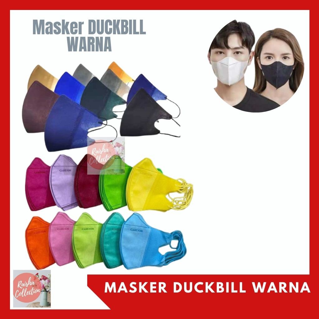 Rc Masker Duckbill Rainbow CAREION 3ply Medis Disposable Earloop Facemask 1pcs