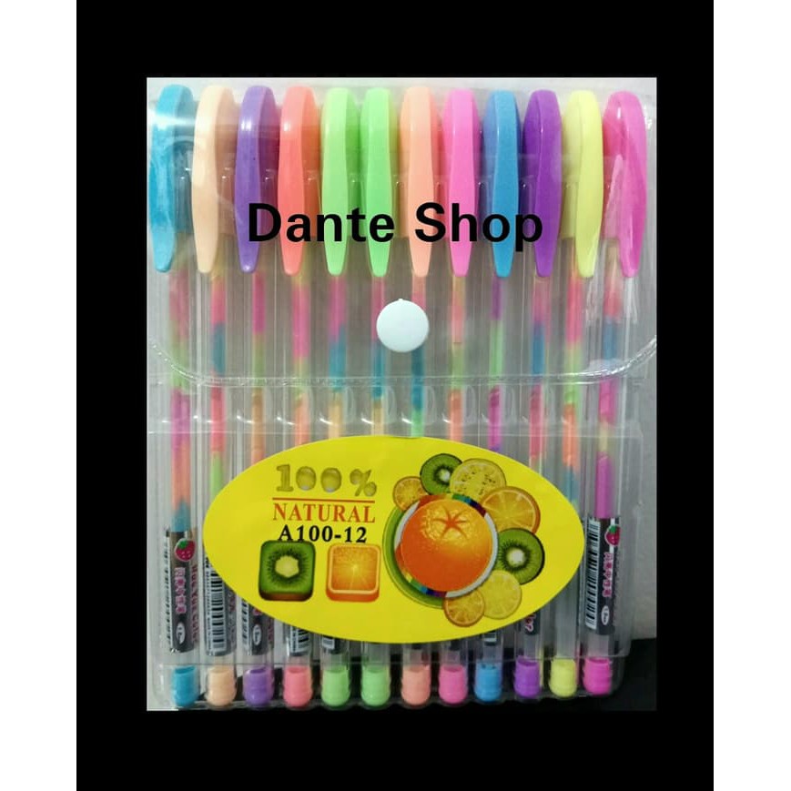 

TERBARU RAINBOW PEN - PULPEN GEL WARNA WARNI ( ISI 12PCS )