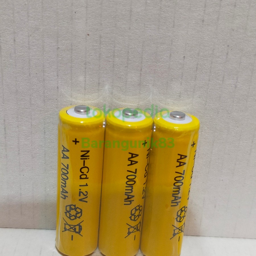 Barangunik2021-Baterai Kuning isi 3 RECHARGER AA 700mAH/Baterai Cas AA Kuning isi 3