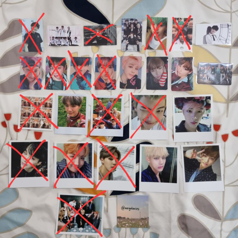 OFFICIAL BTS photocard pc album namjoon rm jin suga yoongi jhope hoseok jimin v tae jungkook group o
