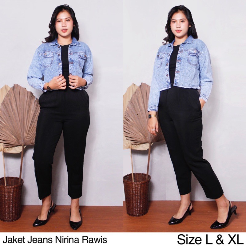 JAKET JEANS NIRINA JUMBO / JAKET JEANS NIRINA XL