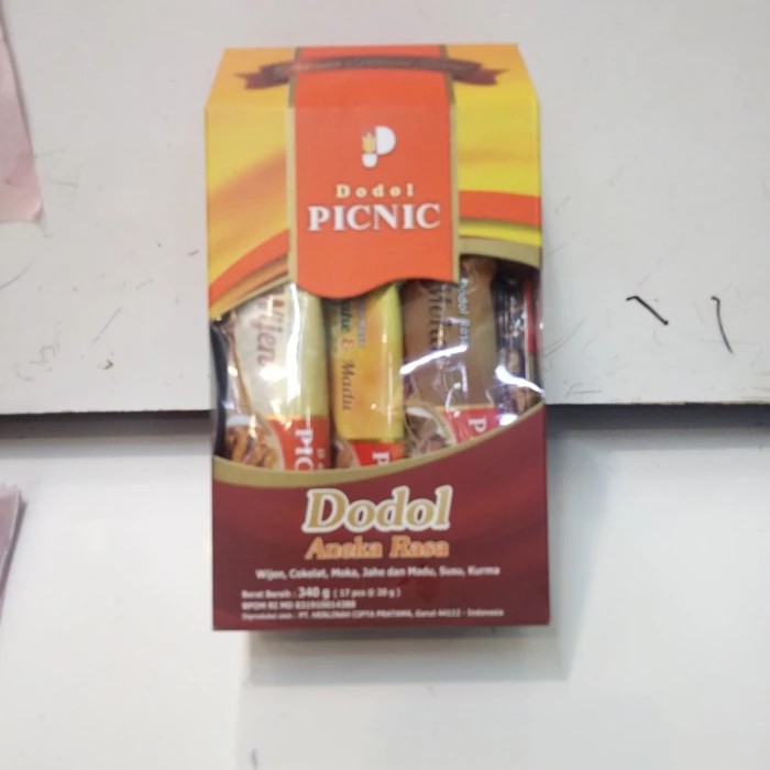 

DODOL PICNIC ANEKA RASA WIJEN, COKELAT, MOKA, JAHE DN MADU, SUSU KURMA