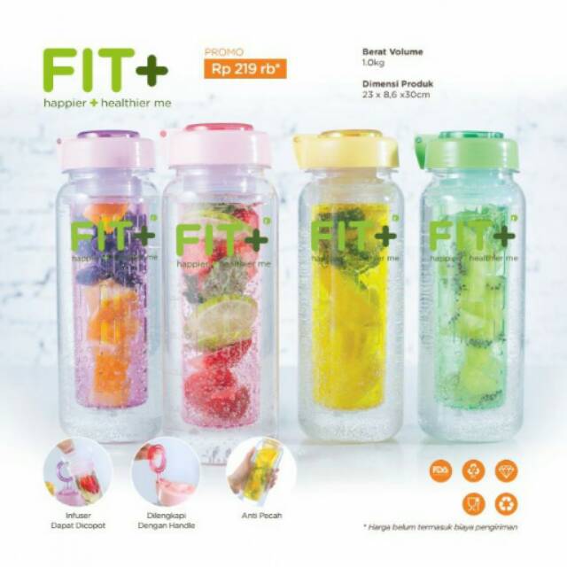 Fit bottle infused water family set Rp.220.000