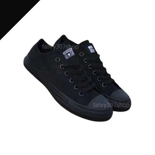 Converse Sepatu Sekolah Wanita  All star Full Black/All Star Jackpurcel