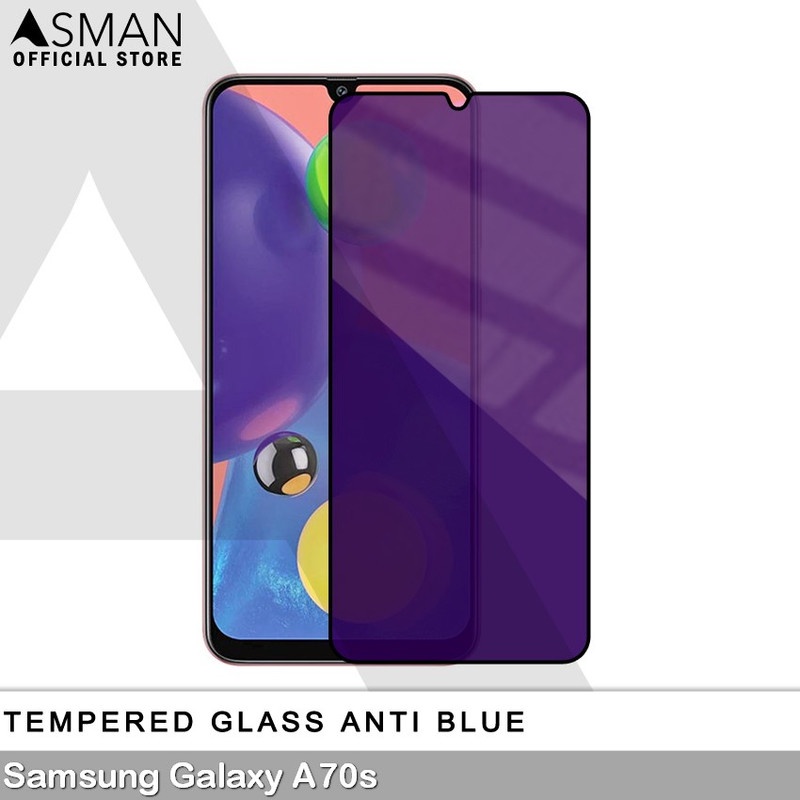 Tempered Glass Blue Light Full Lem Samsung Galaxy A70s Anti Radiasi Screen Protector