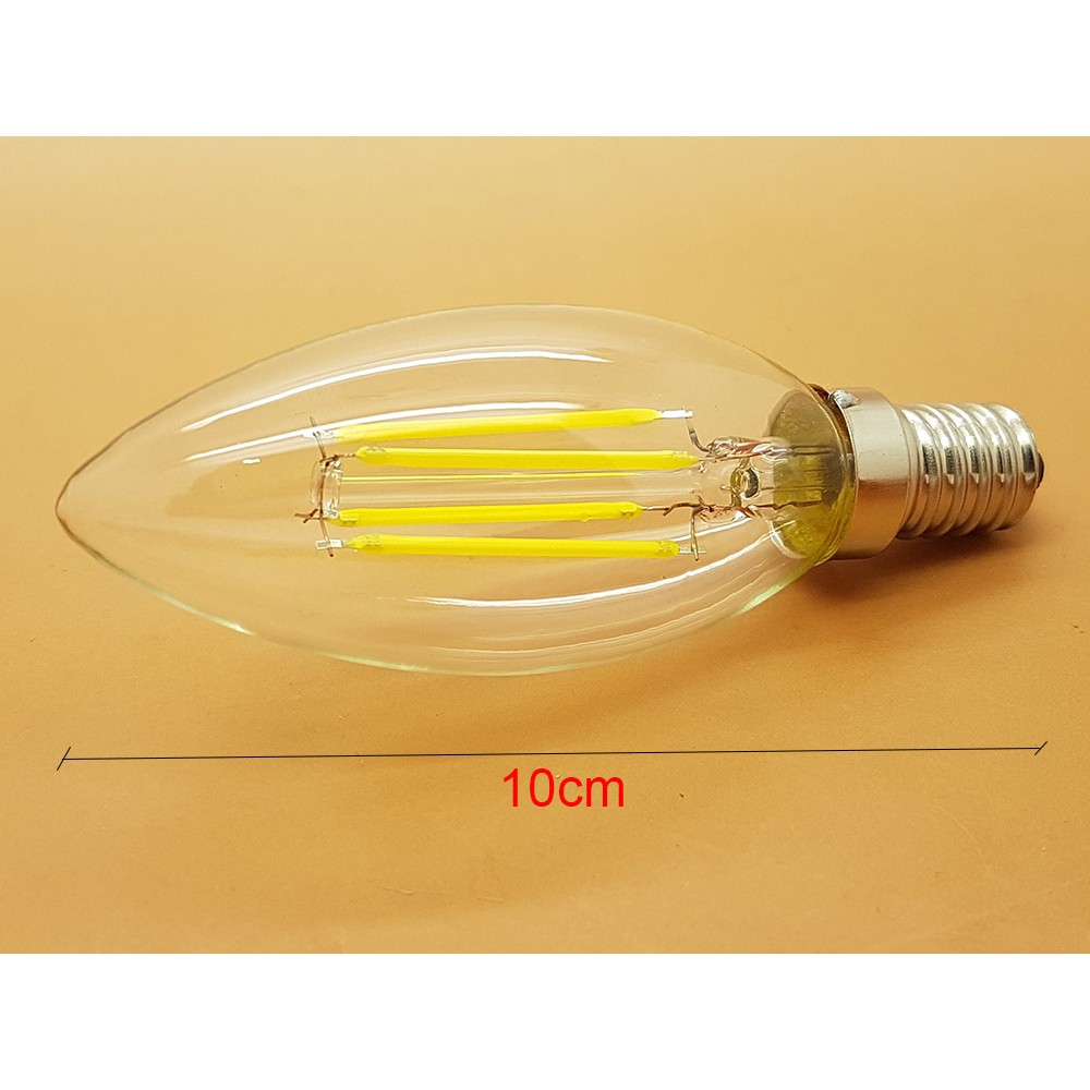 4 watt cahaya PUTIH E14 LAMPU BOHLAM LED EDISON FILAMENT BULB