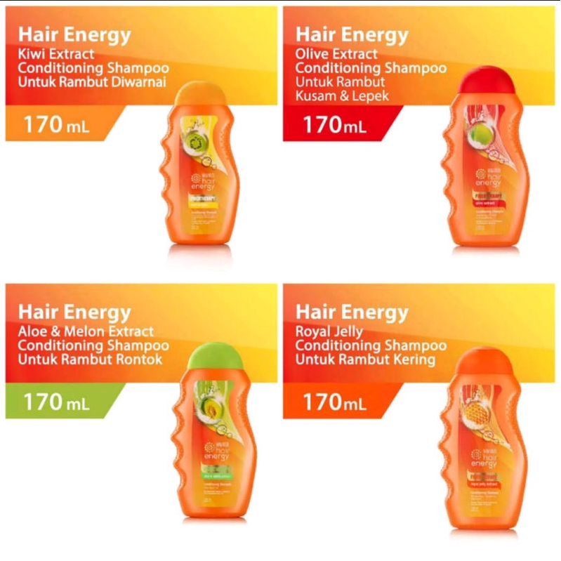 Makarizo Hair Energy Fibertherapy  Conditioning Shampoo 170 ml ORI 100% (BPOM)