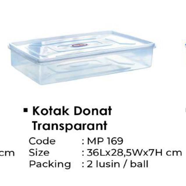 

Kotak donat transparant