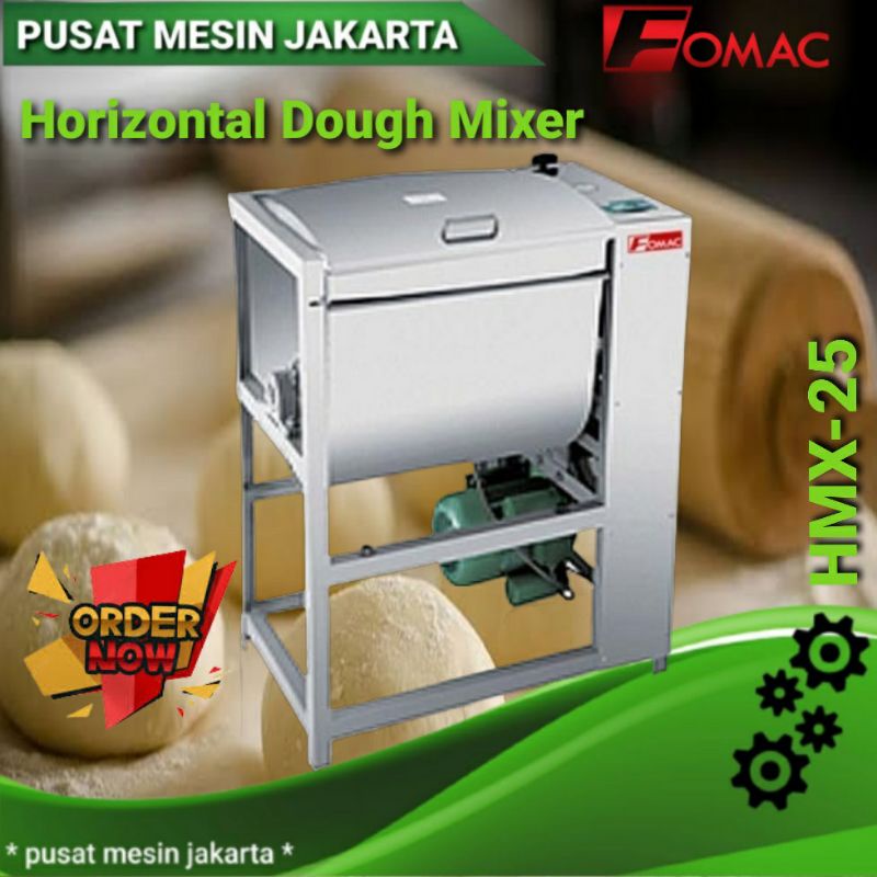HMX-25 HORIZONTAL DOUGH MIXER - MESIN PENGADUK ADONAN KENTAL FOMAC