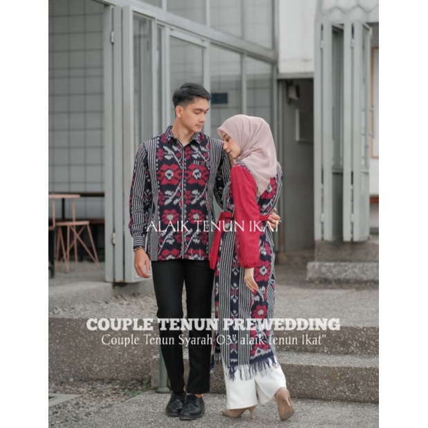 BAJU TENUN SYARAH 03 ( KEMEJA DAN DRESS / COUPLE)