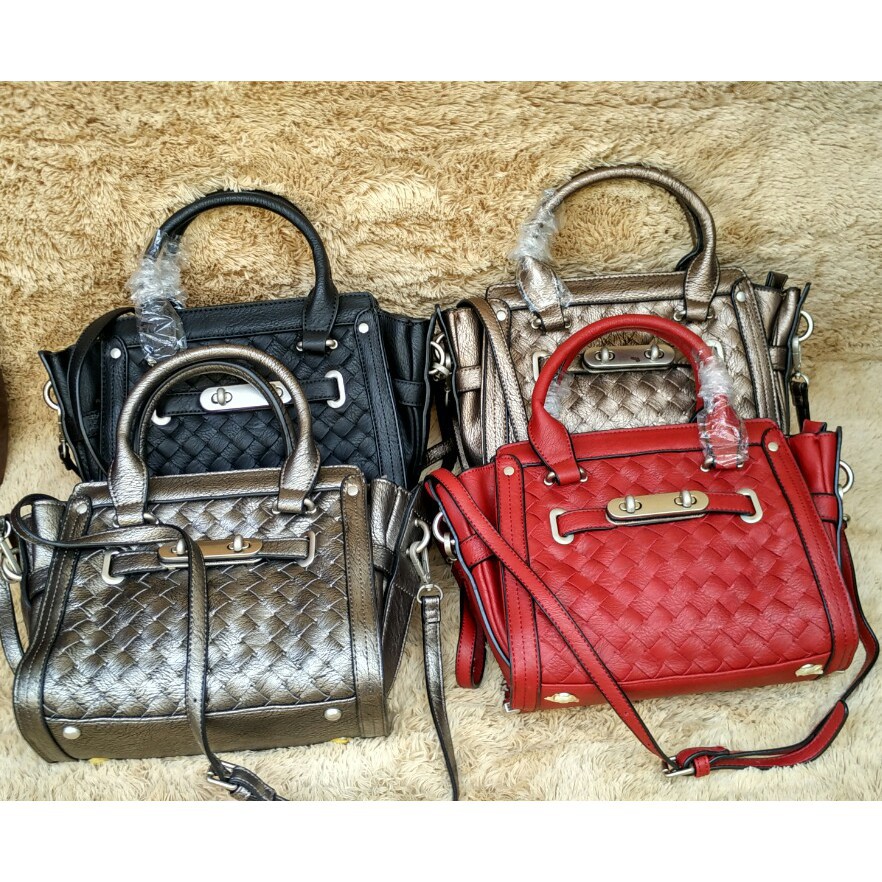 Terbatas Tas Fashion Impor Wanita Kulit Model Webe Swagger Anyam Mini Terbaru