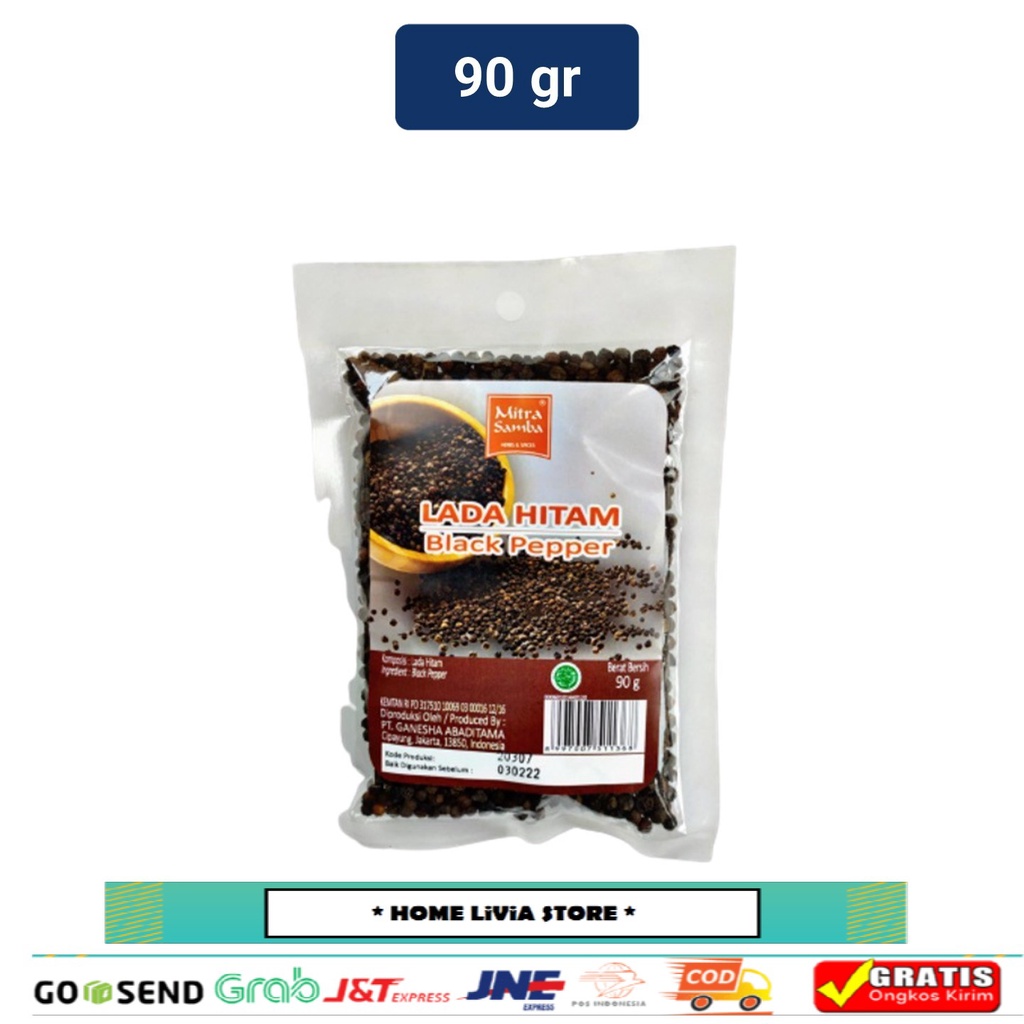 

Mitra Samba Lada Hitam Butir 90 G Refill