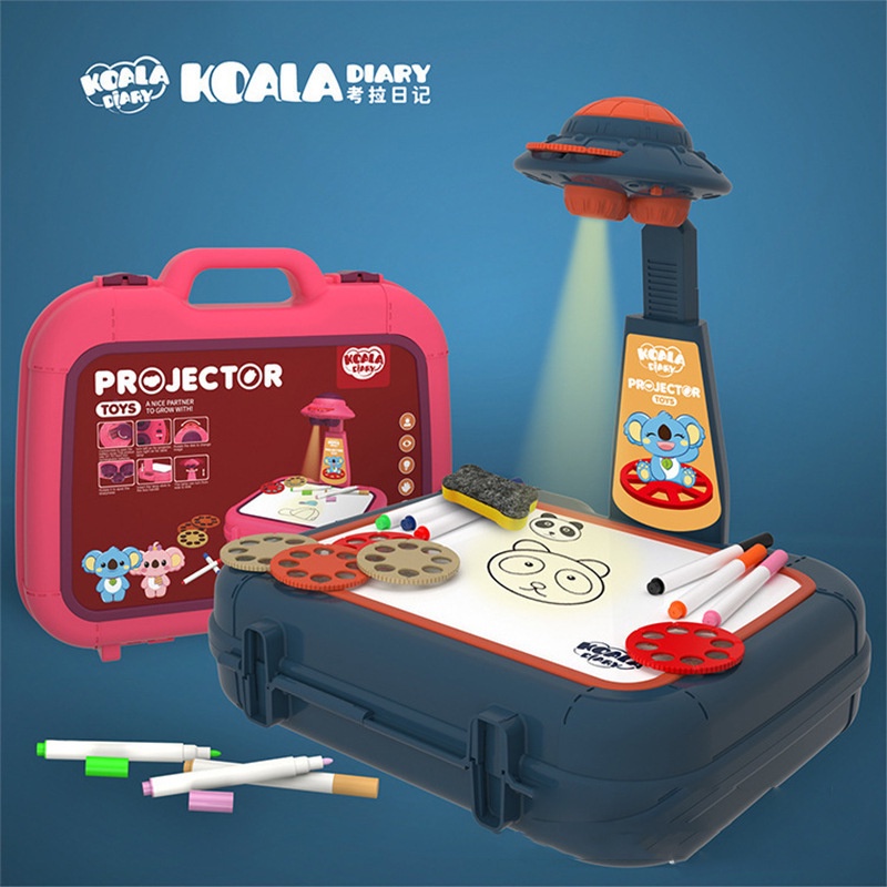 TweedyToys - Koala Diary Projector / Mainan Drawing Lampu Belajar Anak Menggambar