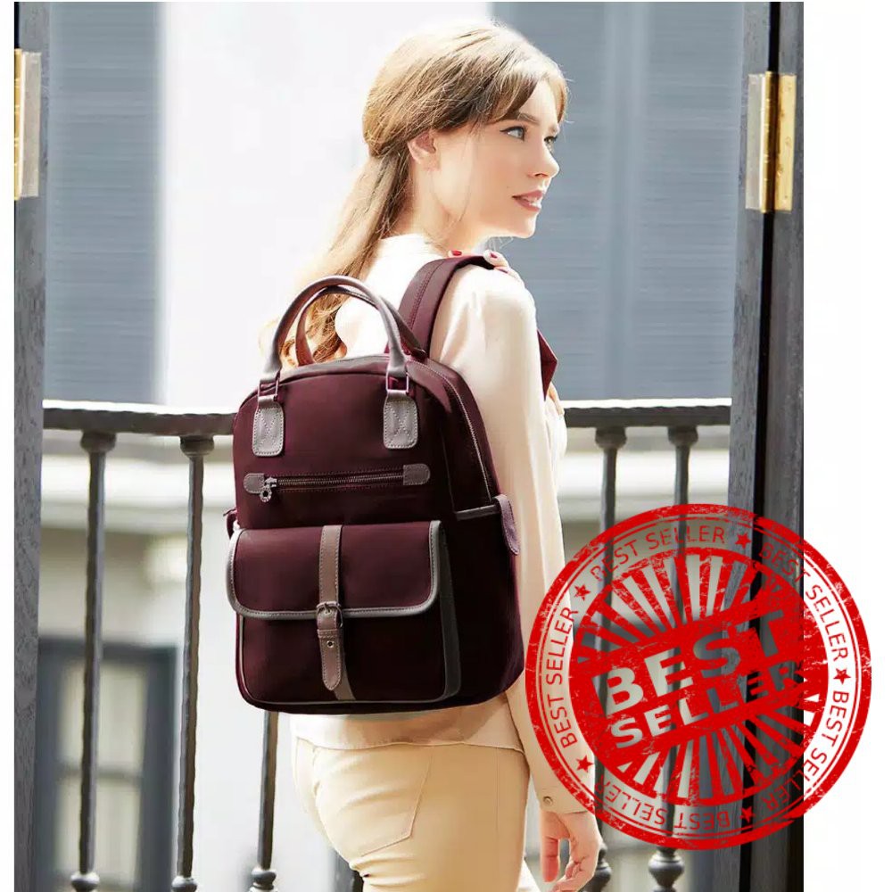 Tas Ransel wanita Sophie martin Backpack Maroon Limited