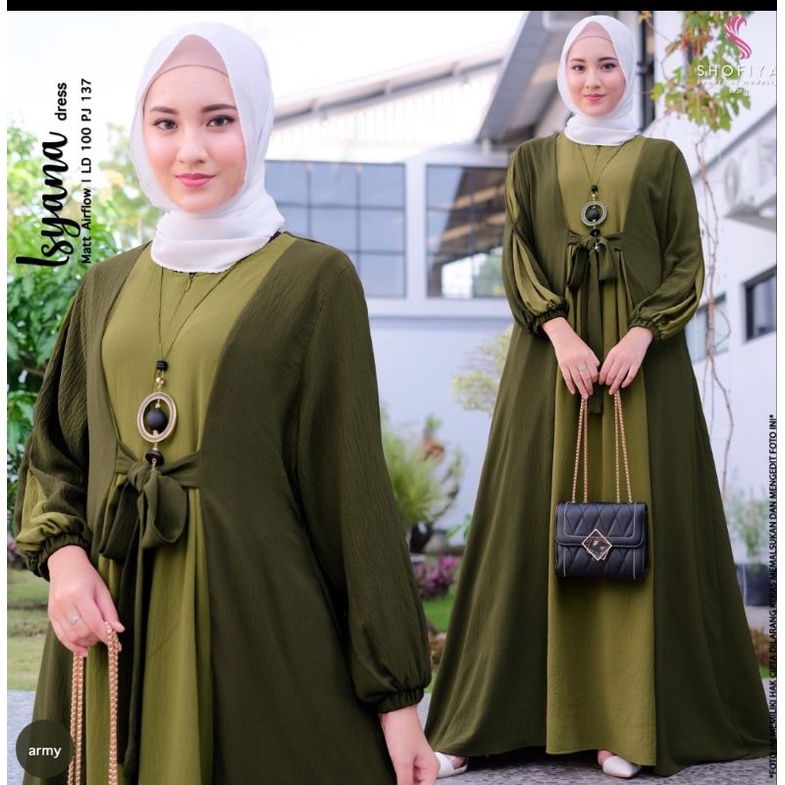 ISYANA ORIGINAL SHOFIYA/GAMIS PEREMPUAN/GAMIS/DRESS SHOFIYA