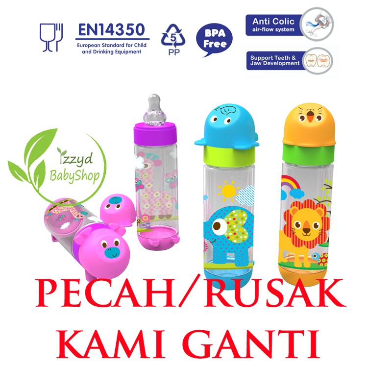 ❣️Izzyd❣️ botol susu minum bayi disney karakter mickey minnie mouse wideneck regular lusty bunny / baby safe 250 ml AP002 standar neck