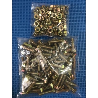 Paket 50 Pcs Baut 10 + Mur (6mm) x 3 cm