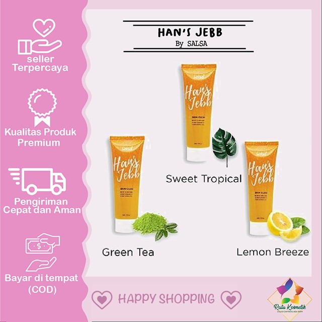 ❤ RATU ❤ Salsa Hans Jebb Gel Skin Cleanser Perontok Daki BPOM✔️