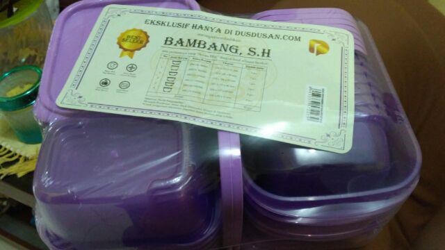 3 Set 66 Pc! Wadah Penyimpanan Bambang Set 22 Pcs