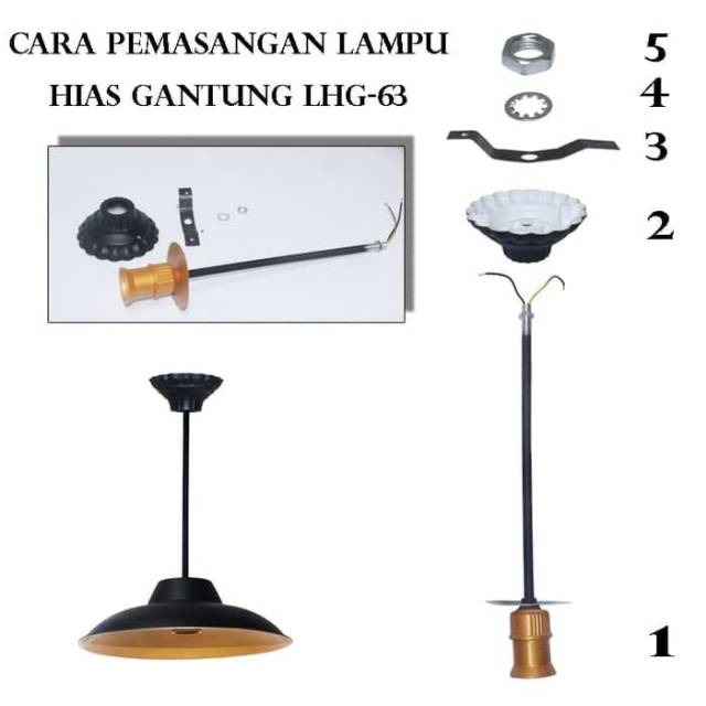 Lampu Gantung Cafe Kap Industri LHG 63