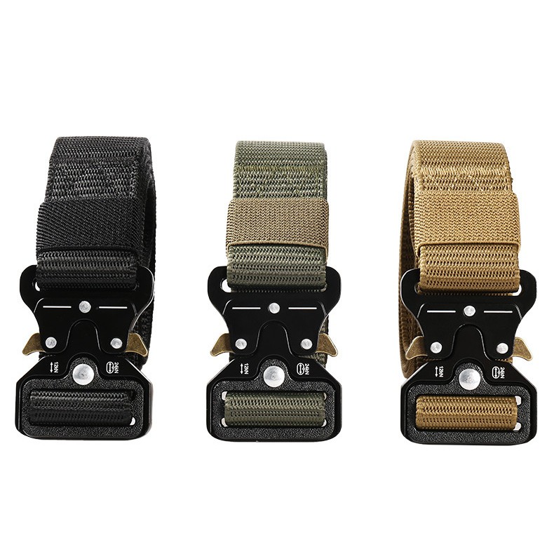 Ikat Pinggang Tactical  Nylon Canvas / Sabuk Pria Nylon / Gesper Nylon Pria