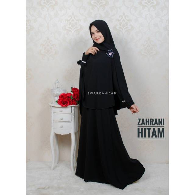 Gamis Zahrani hitam