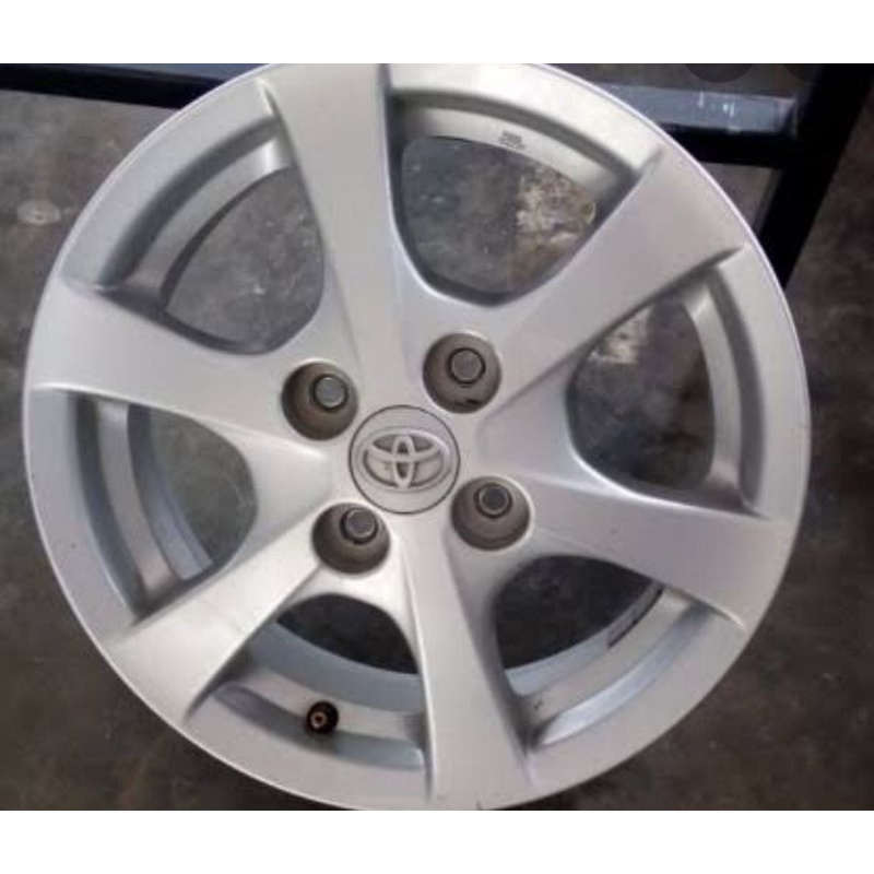 Velg R14 pcd 100 Toyota Agya ayla satuan tubless no geol no service