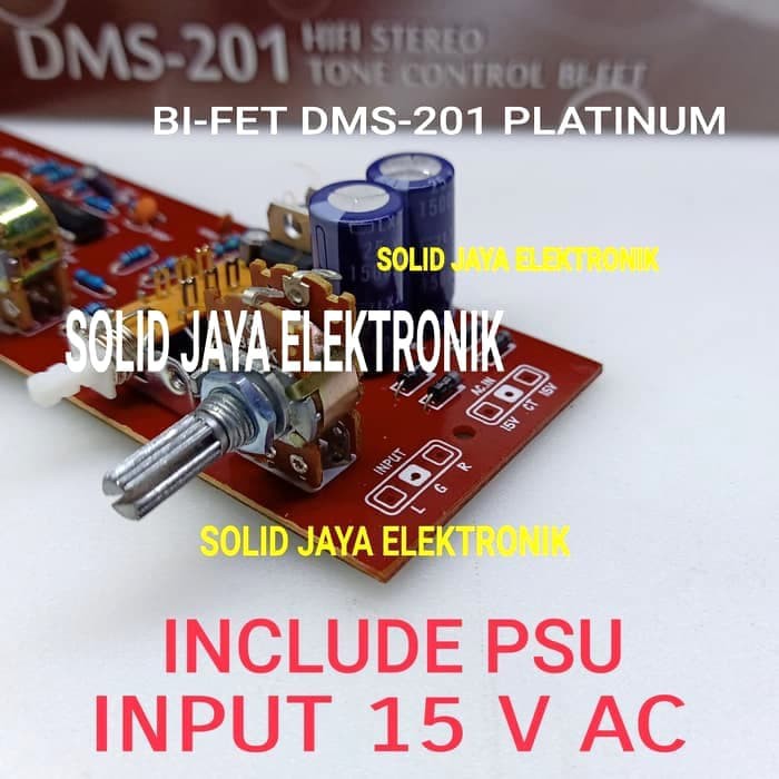 TONE CONTROL BI-FET BIFET DMS 201 DMS-201 DMS201 HIFI STEREO PLATINUM AUDIO KIT TONE KONTROL 201