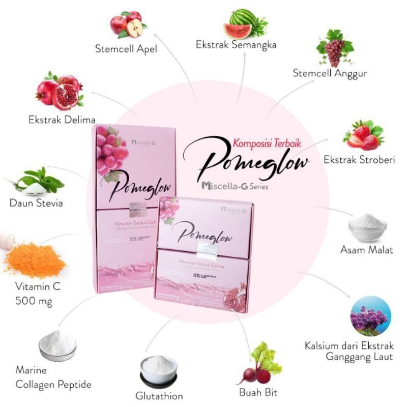 POMEGLOW COLLAGEN ECER 5 SACHET ORIGINAL