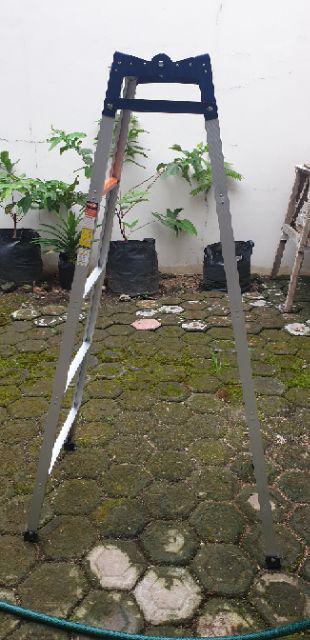 Khusus Grab / Go-send Tangga Lipat Alumunium Aluminium 2 Fungsi 150 Cm