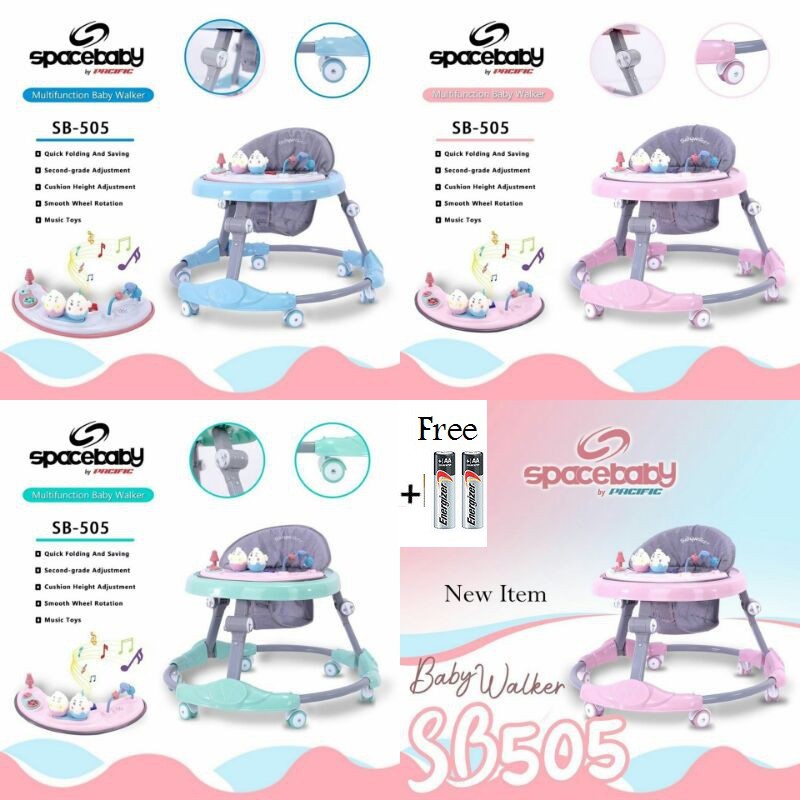 Spacebaby Baby Walker Sb 509 507 506 505 Space Baby Shopee Indonesia