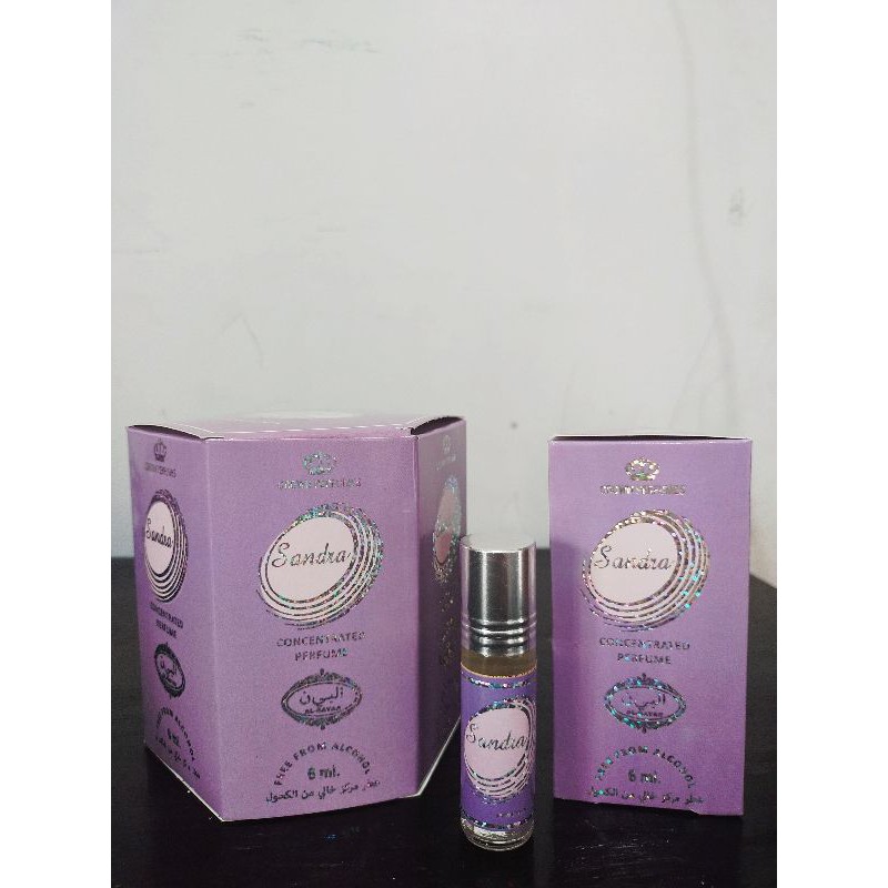 SANDRA-ORIGINAL PERFUME-Parfum Roll On siap pakai-by AL BAYAN-parfum non alkohol 6ml