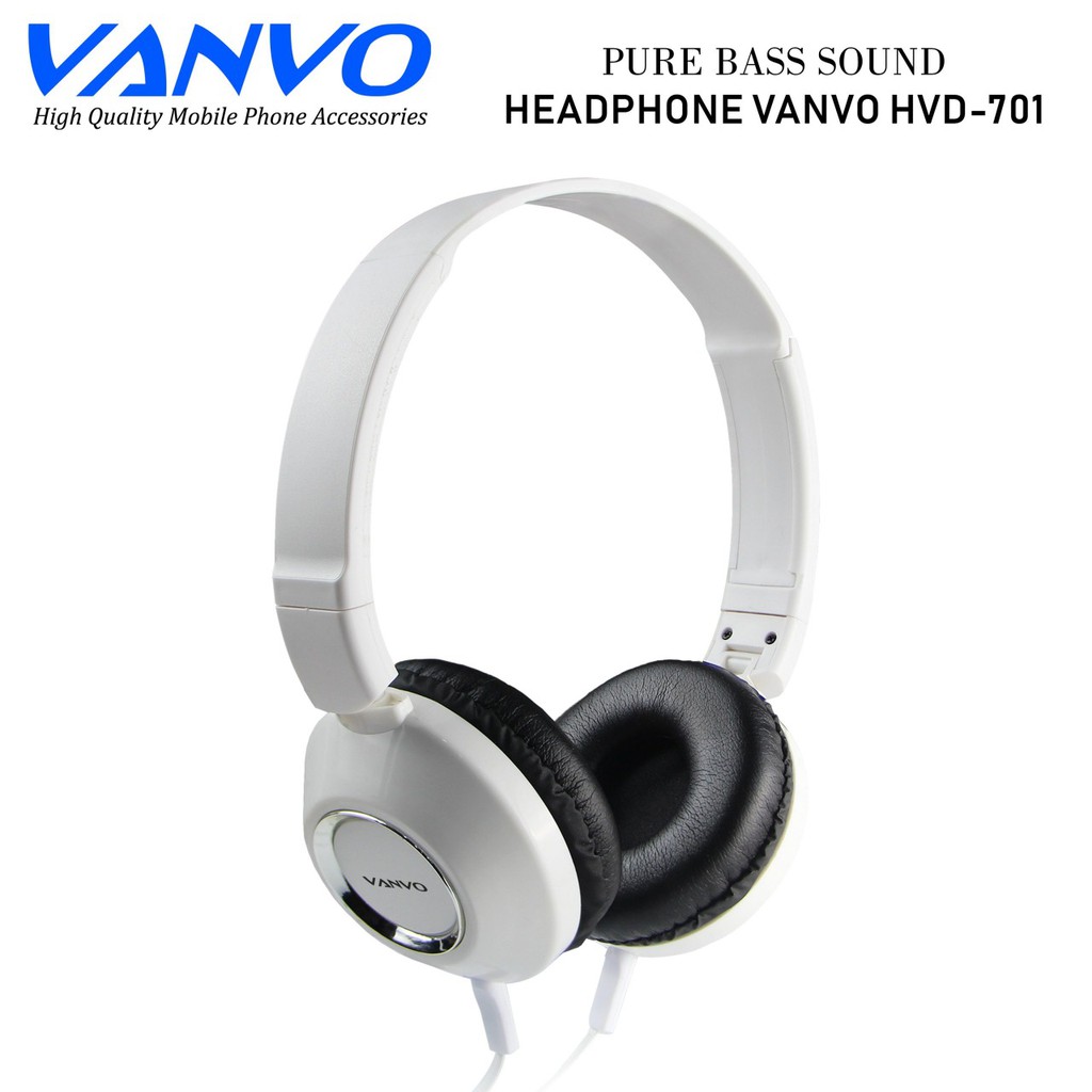 Headphone Vanvo HVD-701 Pure Bass Sound Wired Headphone Bando VANVO High Performance In-Ear