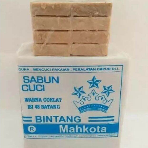 SABUN AJAIB MAHKOTA Penghilang Noda 1pack Isi 8batang Sabun Mahkota / Sabun Ajaib Bintang Mahkota Co