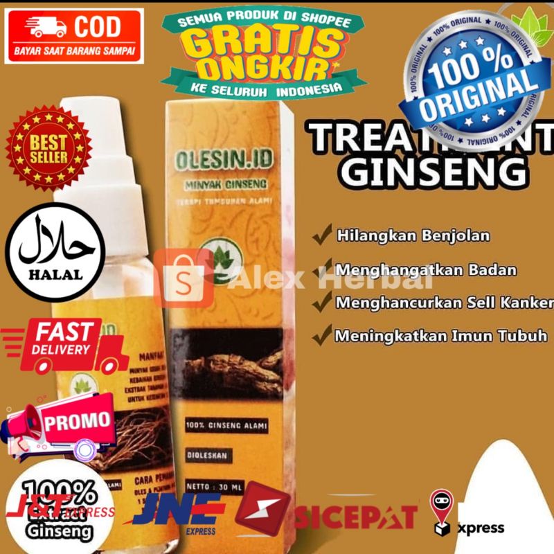 OLESIN ID MINYAK GINGSENG OLESIN ID BPOM ORIGINAL OBAT BENJOLAN KELENJAR GETAH BENING 100% ORIGINAL