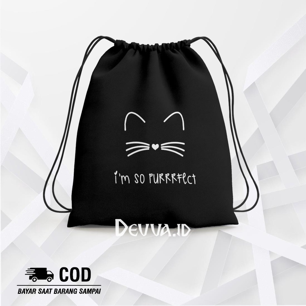 Tas Serut Im So String Bag Bts Muat Banyak Barang Ukuran 36 X 31 Cm | Devva.Id