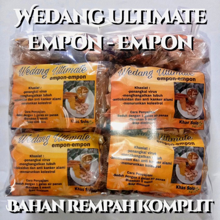 

1PACK/10BKS WEDANG ULTIMATE EMPON2 REMPAH KOMPLIT KHAS SOLO (BERKUALITAS)