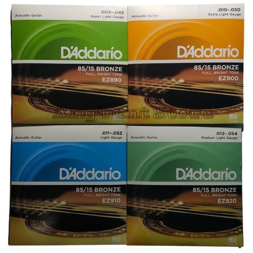 D'addario Senar Gitar Akustik D'addario 1 set String EZ890 EZ900 EZ910 EZ920