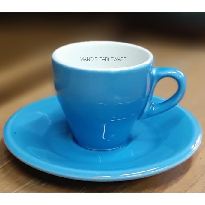 CANGKIR SET CAPPUCINO / LATTE CUP / COFFEE MUG - Blue