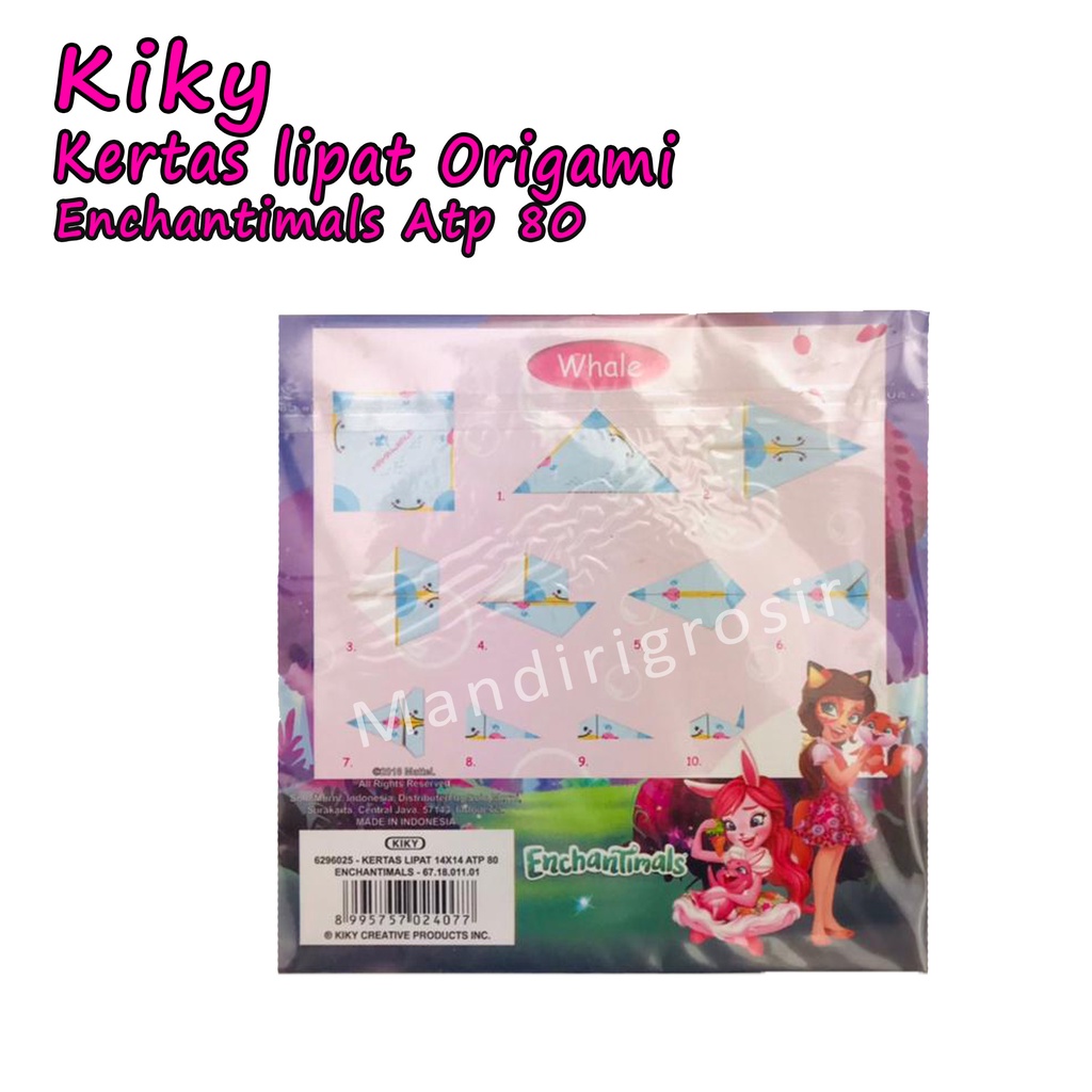 Kertas lipat origami * Kiky * Enchantimals Atp80 * Uk.14x14 20sheets