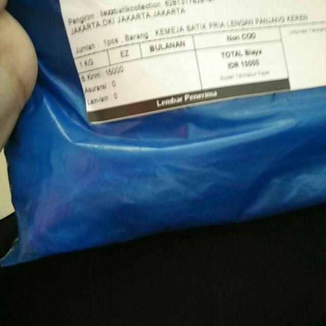 Kemeja Batik Pria Lengan Panjang Keren Model Slimfit Pas Body Merk Asli Luigi Batani Asli