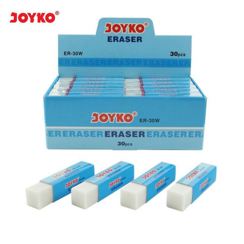

Penghapus Joyko EB30W /Stip Panjang /Penghapus Panjang 1 Pak Isi (30pcs)