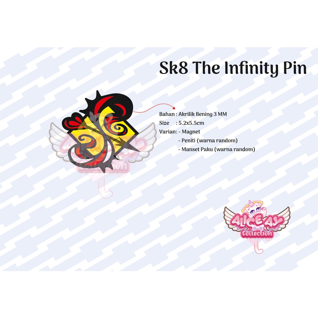 SK8 The Infinity Pin Badge Reki Kyan Langa Hasegawa