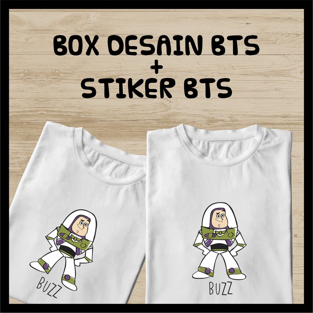 T-shirt buzz V BTS | Kaos PRIA/WANITA MURAH BTS BUZZ + BOX DESAIN