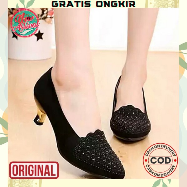 High Heels Pesta Wanita Sandal Hak Tinggi Sendal Kondangan Perempuan Remaja Bridesmaid Kekinian Impo