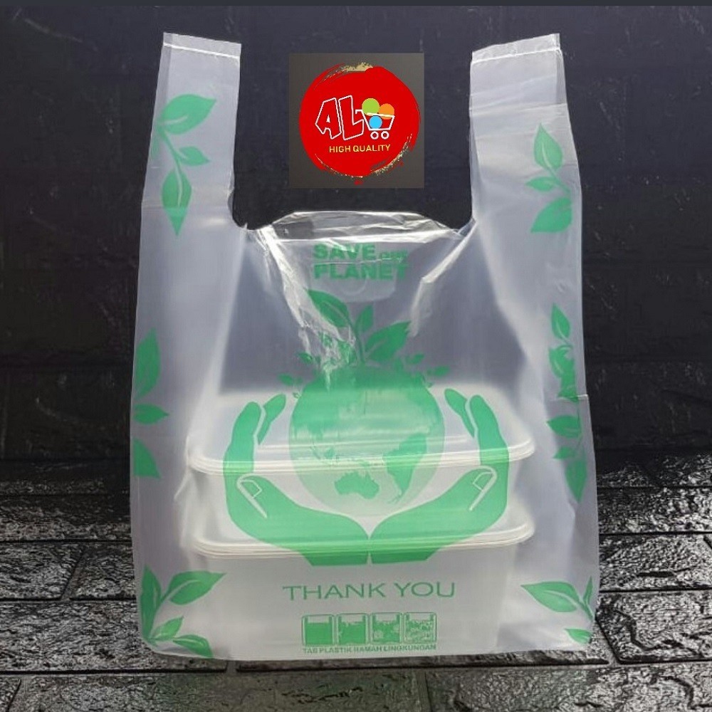 Kantong Plastik Transparan Belanja Ramah Lingkungan Delman 500gr