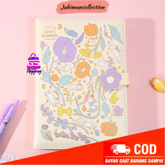 

✨ BISA COD ✨ Magnetic Notebook Love Whisper / Diary Jurnal agenda Buku tulis - 6277 - A
