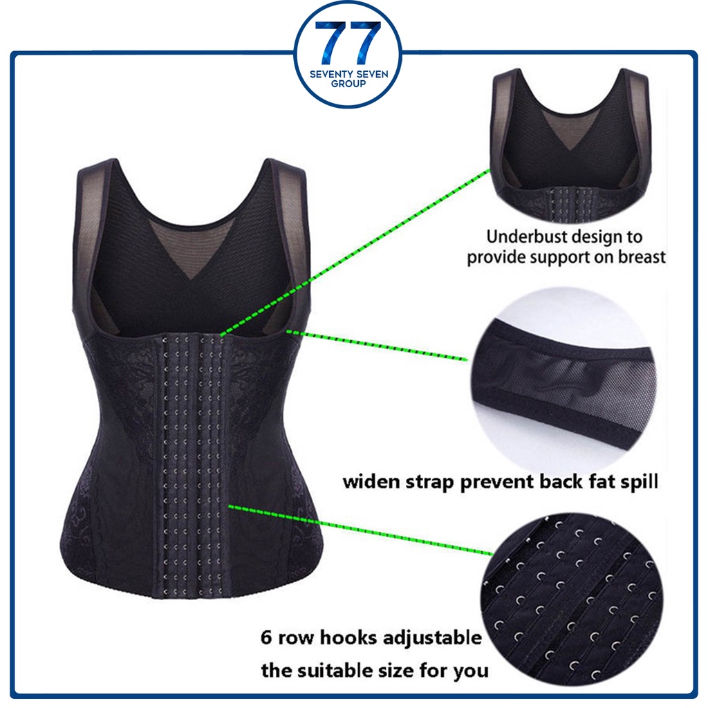 Berkualitas Korset Pelangsing Perut Buncit Wanita Korset Long Torso Korset Baju Pelangsing Korset