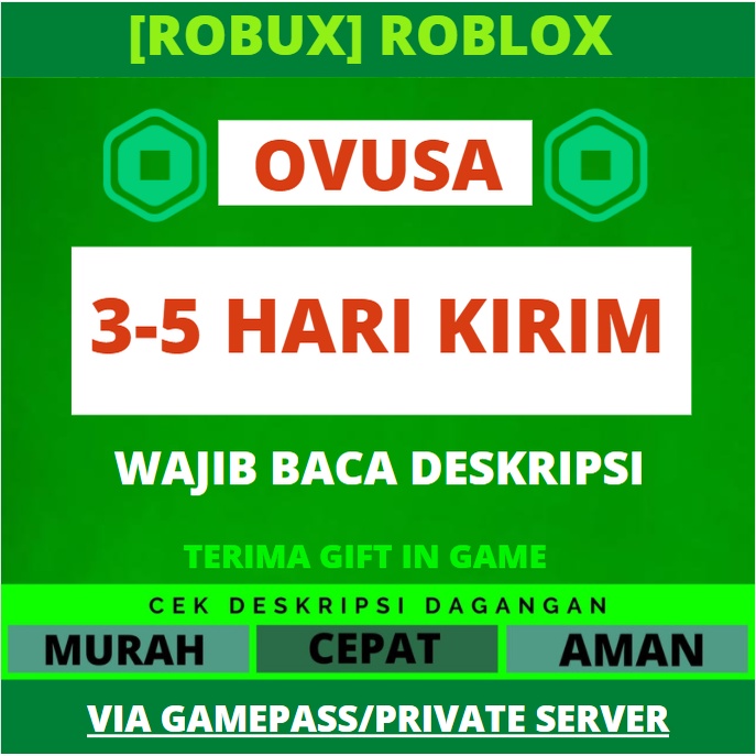 Jual Robux Pre Order 5 Hari 100 700 R Bonus Banyak Indonesiashopee